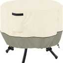 Round Patio Table Cover - Waterproof, Suitable for 36 inch Round Patio Table (36"DIA x 23"H), White & Grayish Green