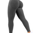 Ieumaz Scrunch Butt Lifting Leggings for Women Gym Seamless Workout Leggings Mid Low Waist Tummy Control Yoga Pants, XL