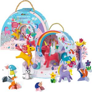 Avenir Unicorn Sewing Kit for Kids - DIY Craft Kit with 9 Magical 3D Unicorns & Decorations. High-Value, Diverse Hands-On Experience. Easy Beginner-Friendly Gift for Girls & Boys