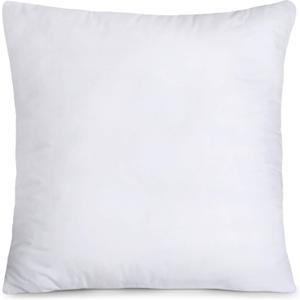 Bedding Throw Pillows (Set of 1, White), 14 x 14 Inches Pillows for Sofa, Bed and Couch Decorative Stuffer Pillow