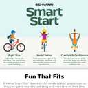 Schwinn Koen Bike, 14 Inch Bike for Kids Ages 3-4, SmartStart Ergonomic Design for Kids, Adjustable Seat Grows with your Child, Rear Coaster Brake and Front Caliper Brake, Training Bicycle