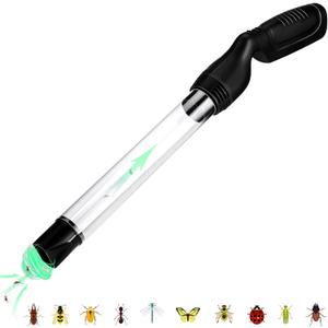 Qualirey 1 Pack Bug Vacuum for Adults Bug Vacuum Catcher Insect and Spider Traps Sucker Battery Powered Grabber with LED Light Stink Ant Moth Cockroach Small Bedbug