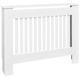 vidaXL Radiator Cover Cabinet, Decorative Heater Protector for Home, Childproof Baseboard & Electric Eating, MDF Construction with Water-Based Lacquer Finish, 67.7 x 7.5 x 31.9, White, 112.0 x 19.1 x 81.5 cm