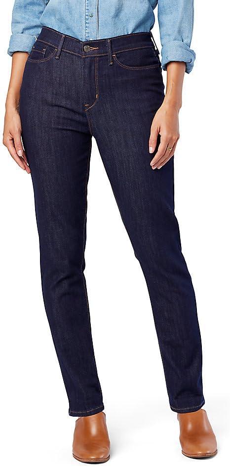 LEVI STRAUSS SIGNATURE Women's Classic Taper Jean (10, (New) Island Rinse)