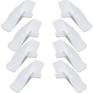 Wadoy RV Gutter Spouts with Extensions, RV Rain Gutter Spouts 4R & 4L White
