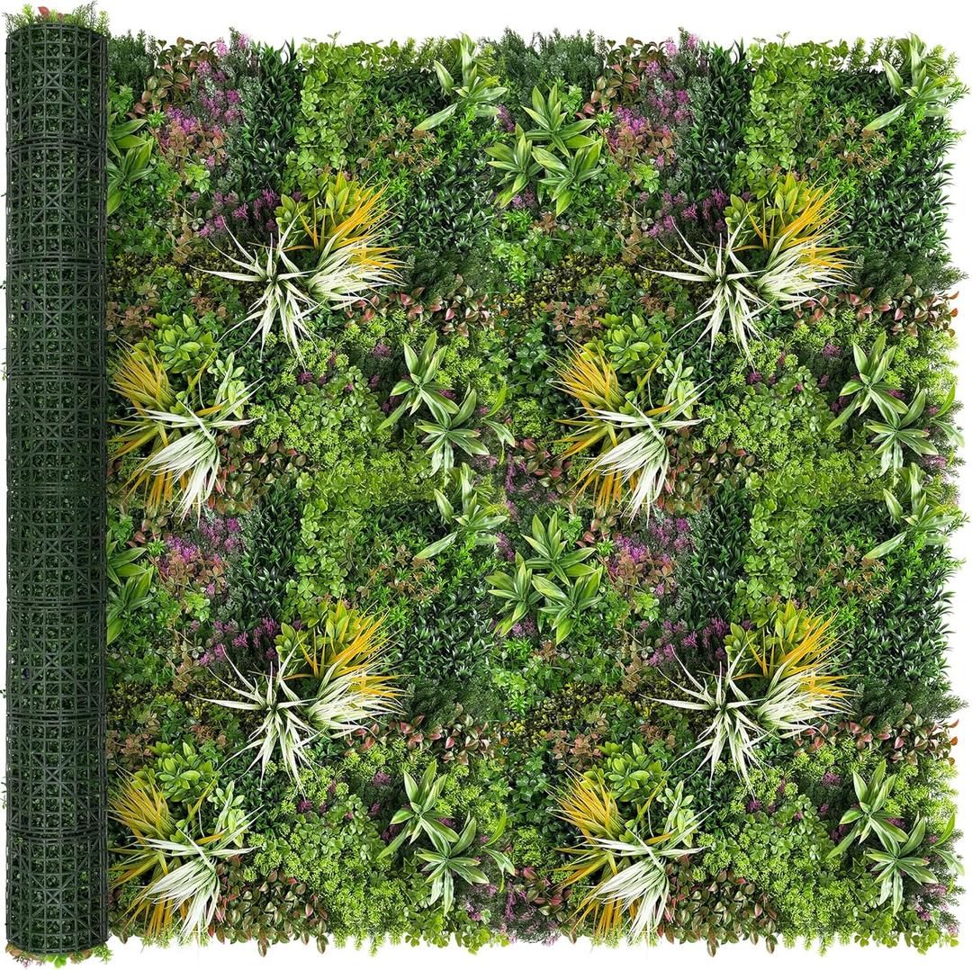 Artificial Grass Wall Roll Panels: 80''x120''Boxwood Hedge Panels, UV-Anti Privacy Fence Screen, Fake Greenery Backdrop for Indoor Outdoor Garden, Party, Wedding Decor