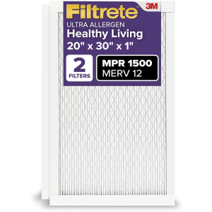 Filtrete™ Ultra Allergen Reduction Filter 1500 MPRE, 20 in x 30 in x 1 in
