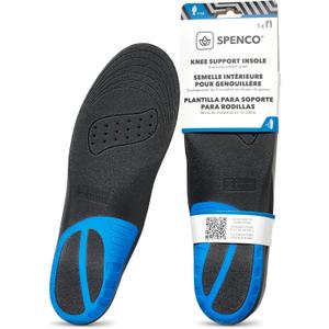 Spenco Knee Support Insole, Trim to Fit, Men's 7-13 / Women's 5-11 (Black/Blue)