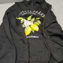 SweatyRocks Women's Drawstring Lemon Graphic Hoodies Fleece Sweatshirts Fall Fashion Pullover Sweaters (Light Grey)