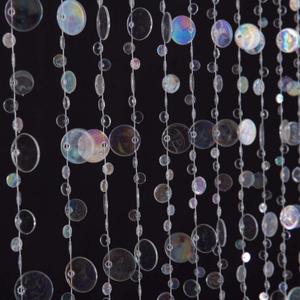 FlavorThings 3FTx6FT Faux Crystal Iridescent Acrylic Bubbles Beaded Curtain Doorway Curtains for Room Divider Closet Party Wedding Kids Bedroom Backdrop Decoration (36"W x 72"L (Pack of 1)) FlavorThings 3FTx6FT Faux Crystal Iridescent Acrylic Bubbles Beaded Curtain Doorway Curtains for Room Divider Closet Party Wedding Kids Bedroom Backdrop Decoration (36"W x 72"L (Pack of 1))