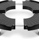 W B D WEIBIDA Plant Stand with Wheels Heavy Duty, Adjustable 15 to 21 Inch Pot Roller Base, Rolling Planter Caddy for Large Flower Pots, 440 Lbs Capacity Round Dolly Cart for Indoor/Outdoor Use