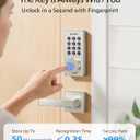 Philips WiFi Keypad Door Lock with Handle, Built-in WiFi, APP Remote Control, Voice & Fingerprint Unlock, Smart Locks for Front Door with Auto Lock, Keyless Entry Deadbolt, Satin Nickel