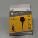PowerDeWise Professional Grade Lavalier Clip On Microphone - Lav Mic for Camera Phone iPhone GoPro Video Recording ASMR - Small Noise Cancelling 3.5mm Tiny Shirt Microphone with Easy Clip On System