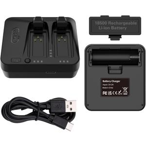 Dual Battery Charger for SRAM Red eTap AXS Force Rival GX Eagle Reverb AXS Battery [Portable/ Battery Not Included]