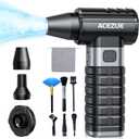 Compressed Air Duster 4-Gear Adjustable 300000RPM Electric Air Duster Rechargeable Brushless Motor Mini Cordless Air Blower for Keyboard, Electronics,Car and Home Cleaning Replaces Compressed Air Can