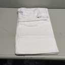 White Backdrop Curtains 2 Panels, 10 Feet Wrinkle-Free Polyester Photography Backdrop Drapes for Wedding Baby Shower Party Background Backdrop Stand- 8FTX10FT (White)