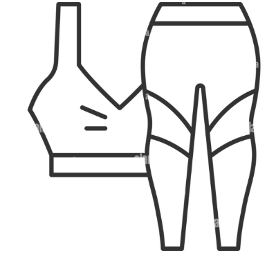 Workout Leggings Set of 2 Red And Brown Size S