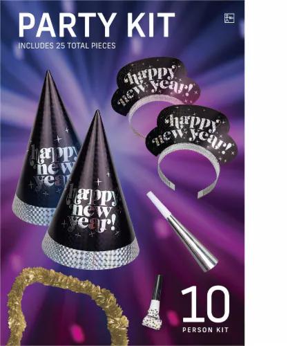 Amscan Prismatic  New Year's Party Kit 24PCS