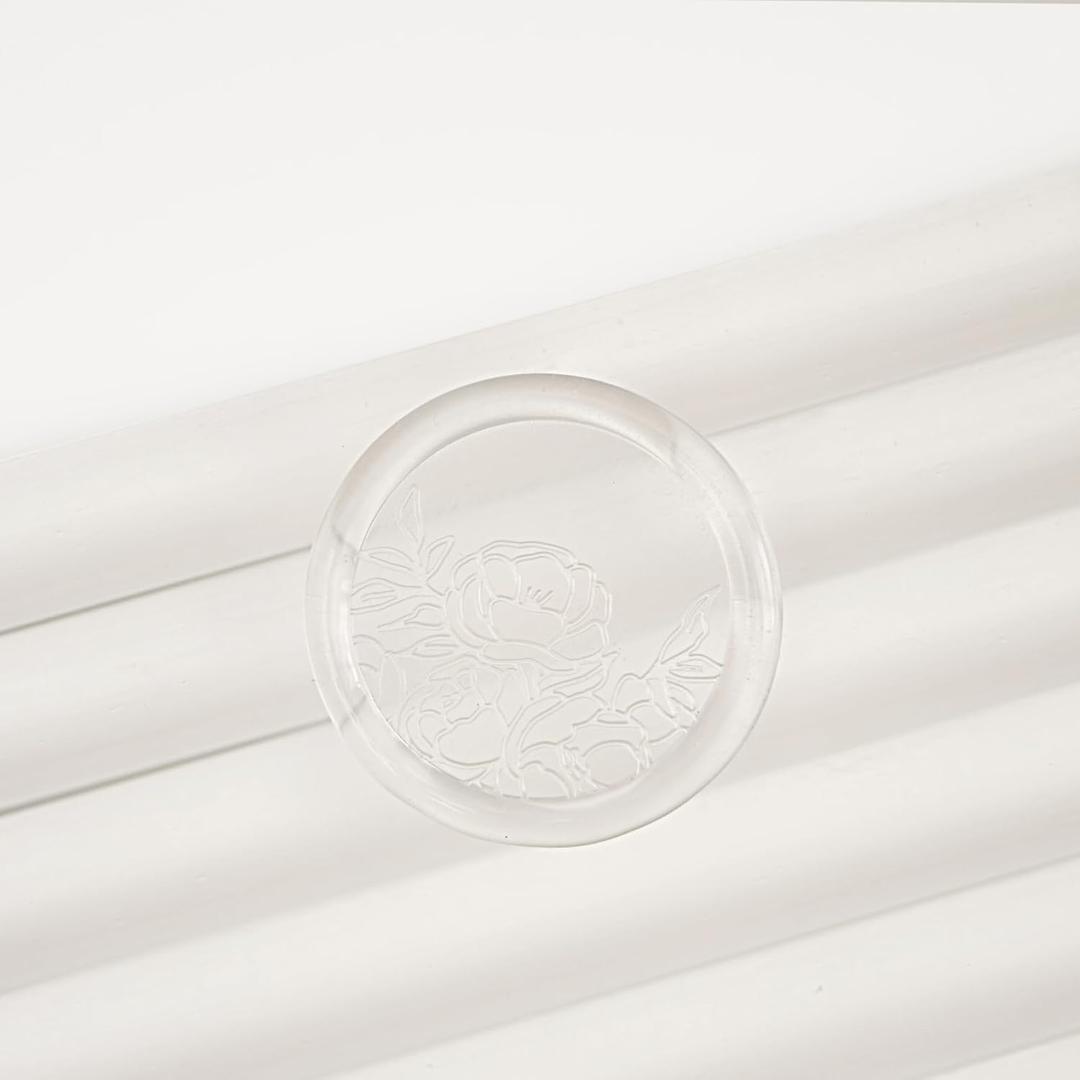 GLAX Mini 7mm Crystal Clear Hot Glue Sticks, for Creative Floral Wax Seal, Wedding Invitations, Crafts, Not for bonding, 10 Pack