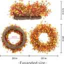28 Inch Large Fall Wreaths for Front Door Fall Door Wreath Autumn Wreath