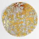 Black and Gold Placemats Set of 50 Disposable Gold Doilies Charger Round Metallic Glitter Foil Pressed Dining Table Decoration Centerpieces for Party Wedding Birthday