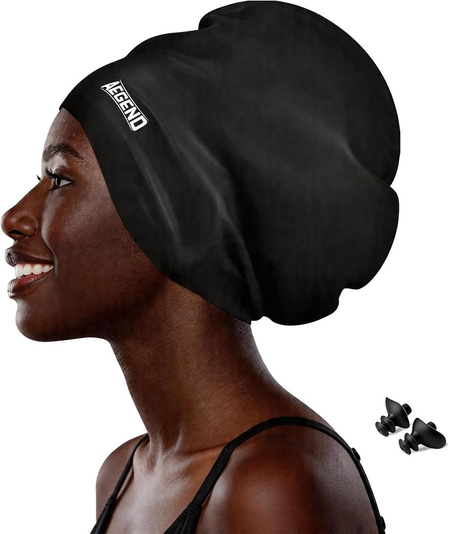 Extra Large Swim Cap for Braids and Dreadlocks - Swimming Cap for Women Long Hair Adult Swim Cap for Long Thick Curly Hair Keep Your Hair Dry