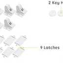 Vmaisi Baby Proofing Magnetic Cabinet Locks (9 Locks and 2 Keys)