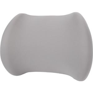 Breathable Memory Foam Lumbar Support Pillow with, Ergonomic Convex Design Chair Cushion, Detachable for Office (Grey)
