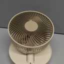 Portable Fan, 8'' Oscillating Desk Fan, 5400mAh Rechargeable Small Fan for Bedroom, 4 Speeds8H Timer Battery Powered Travel Fans for Outdoor, Khaki