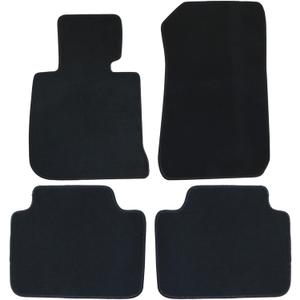 GXARTS 4 PCS Both Front & Rear Floor Mats Carpet Black Velour Compatible with BMW 3-Series F30 2012 2013 2014 2015 2016 2017 2018 2019 Anti- Slip