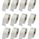 White Sticker Roll Pack – 12 Rolls