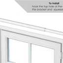 2 Pack Small Curtain Rods Adjustable 18-32 Inch, White Sash Rod for French Doors Windows,5/8 In.Diameter