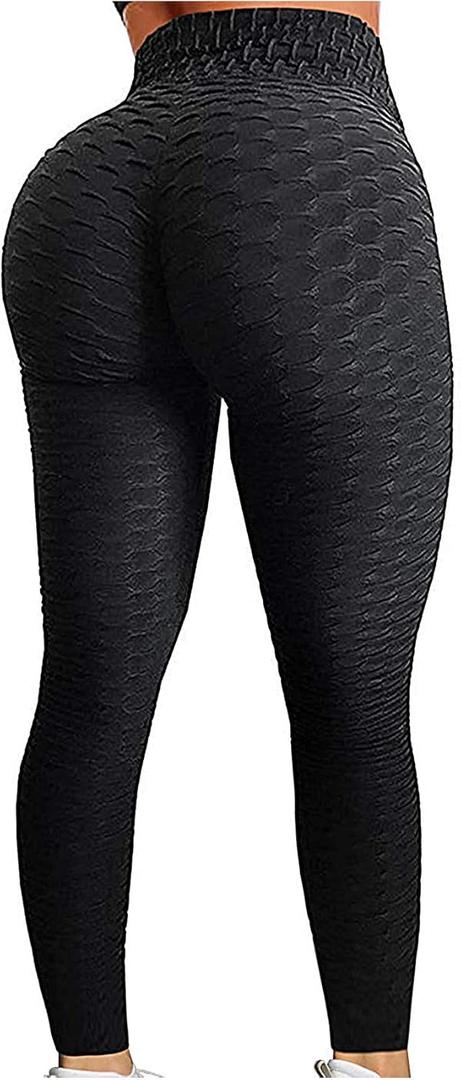 SEASUM Women's High Waist Yoga Pants Tummy Control Slimming Booty Leggings Workout Running Butt Lift Tights (XX-Large)