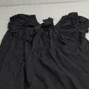 Falechay Womens Bow Tie Back Tops Round Neck Ruffle Short Sleeve Shirts Cute Babydoll Chiffon Tee Women Summer Trendy Tunic Size XL