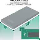 Mini Split Ductless Air Conditioning Pad: Heat Pump Systems, AC Condenser Pad, Floor Mounting Base Pad, Comfort Mini Split, Anti-Vibration Pad for Outside HVAC Unit, 38" x18" x3"