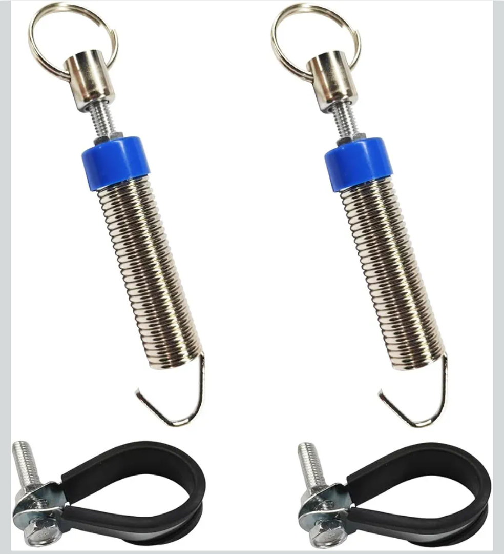 2PCS Car Trunk Lid Metal Spring, Adjustable Automatic Lifting Spring Device, Stainless Steel Car Trunk Boot Lid Opening Tool, Lifting Opening Accessory Universal for Remote-Controlled Auto Lids