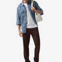 Willit Men's Linen Pants Casual Linen Dress Pants Drawstring Beach Summer Lightweight Trousers 40"Wx30"L (Brown)