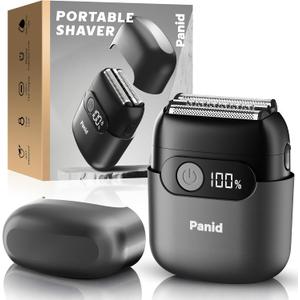 Electric Foil Shavers for Men, Upgraded Mini Electric Razor with 3 Floating Blades, LED Display, USB-C Fast Rechargeable, Portable Electric Shavers for Beard/Face