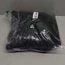 SUUKSESS Women Cashmere Oversized Quarter Zip Pullover Sweater Long Sleeve Collared Ribbed Knit Jumper Tops (X-Small, Black)