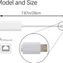 Micro USB to RJ45 Ethernet Adapter for Android Tablets, Windows Tablet Computer, Google Nexus Player, Dell Venue Pro 8 Tablet, Raspberry Pi Zero, HP Stream 7,Wired LAN Connection