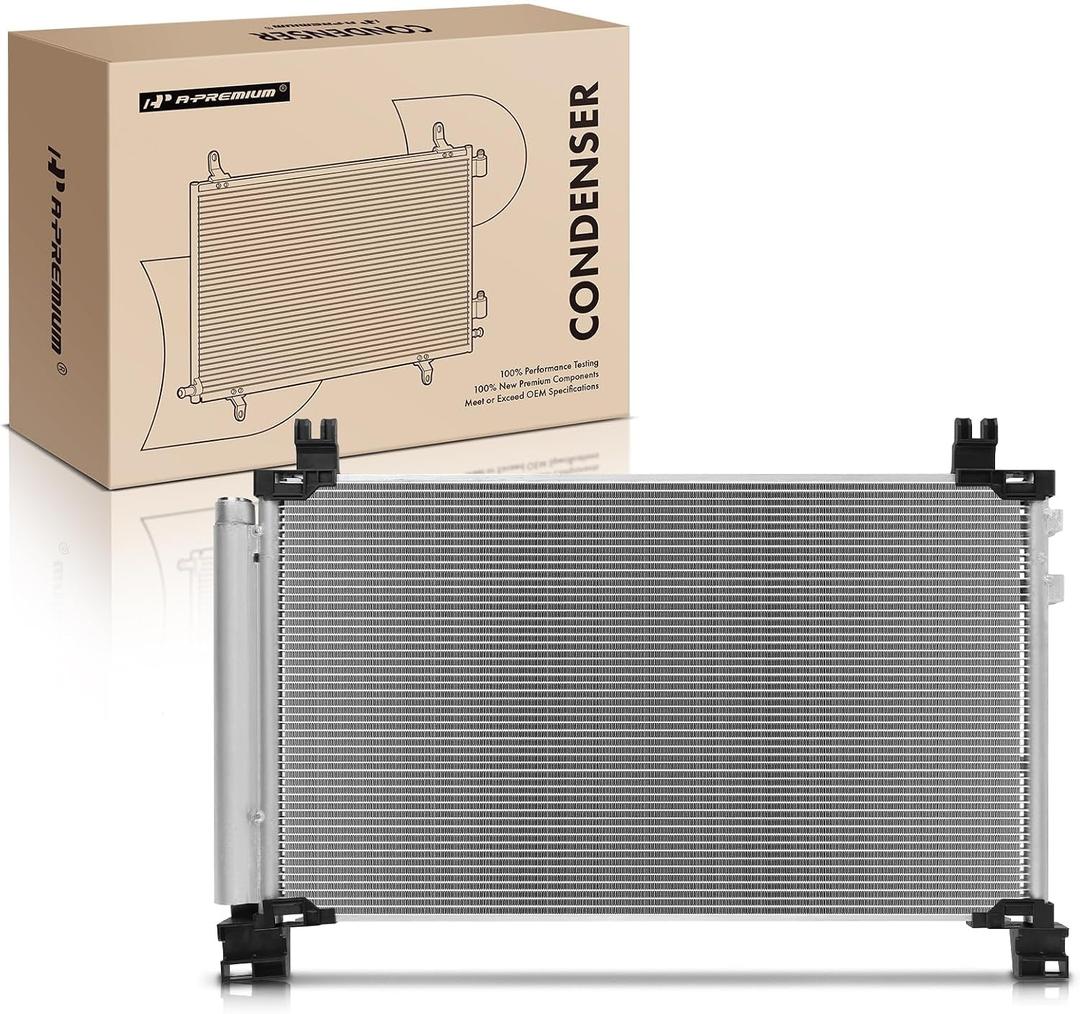 A-Premium Air Conditioning Condenser Compatible with Lexus | for Lexus IS250 2014-2015, IS350 2014-2015, 2.5L 3.5L AC Condenser, Replace# 4254, Parallel Flow Aluminum Core & OE Fit