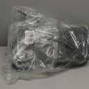 Portable Small Dog Seat for Car, Luxury Center Console Dog Car Seat Booster with Safety Tethers, Anti-Collapse Pet Travel Carseat for SUV, Truck (Black/Grey) (Black/Dark Gery)