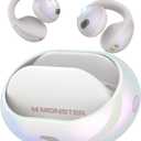 Monster Open Ear AC600 Headphones, Bluetooth 5.4 Wireless Earbuds with HiFi Stereo,Clip-On Earbuds with ENC Clear Call, 21H Playtime, Touch Control, IPX6 Waterproof Wireless Headphones for Workout