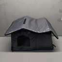 Tailtastic Weatherproof & Insulated Outdoor Cat House - Seamless Base Stays Dry, Easy Assembly, Warm Shelter for Community/Outdoor Cats(Large)