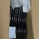 ZOBER Black Wooden Hangers  Heavy Duty, Non Slip Wood Hangers for Coats, Jackets, Suits, & Pants  Coat Hangers for Closet W/Bar and Notches 20 Pack