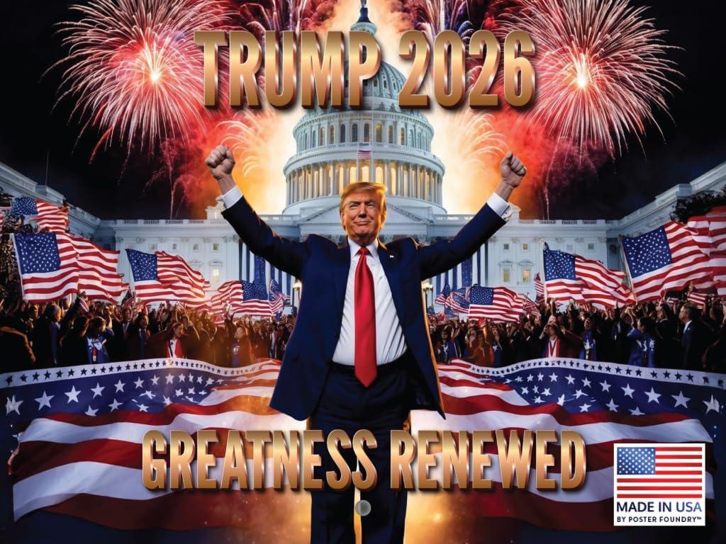 Greatness President Trump Calendar 2026 Wall Donald Trump Gifts | American Made In The USA