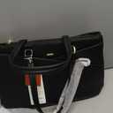 LOVEVOOK Laptop Tote Bag for Women 15.6 Inch Waterproof Leather Computer Bags Business Office Work Briefcase Black
