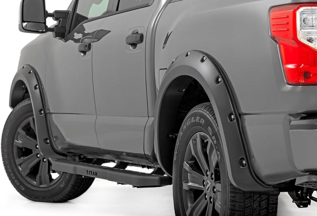 Rough Country Pocket Fender Flares for 2017-2024 Nissan Titan - F-N101705A