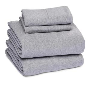 Sleepdown Jersey Sheet Set - Light Grey, Full (4 Piece)
