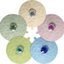 Drink Covers, Silicone Cup Covers, Silicone Lids for Cup, Mug, Wine Glass, Anti-dust Airtight Seal Heat Resistant Mug Lids (Beige-Powder-Blue-Green-Sage)